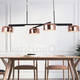 4 lys enkelt lag moderne moderne roterbar lysekrone lys