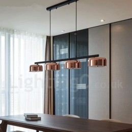 4 lys enkelt lag moderne moderne roterbar lysekrone lys