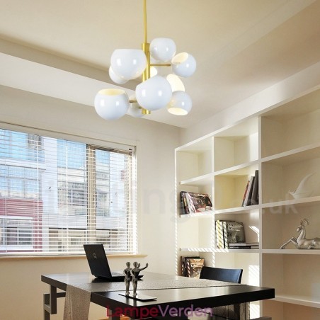 Hvid 10 lys moderne moderne lysekrone lampe lys Hvid 10 lys moderne moderne lysekrone lampe lys