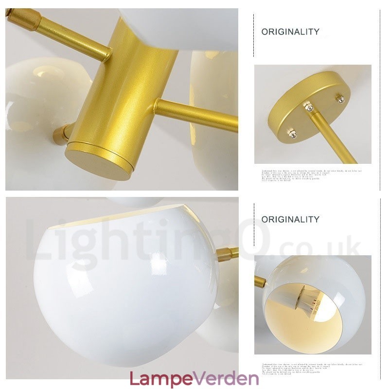Hvid 10 lys moderne moderne lysekrone lampe lys