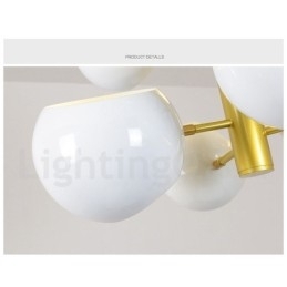 Hvid 10 lys moderne moderne lysekrone lampe lys