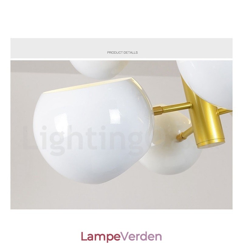 Hvid 10 lys moderne moderne lysekrone lampe lys
