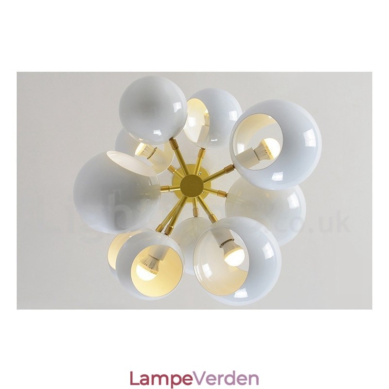 Hvid 10 lys moderne moderne lysekrone lampe lys