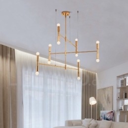 8 lys 3 niveauer moderne moderne lysekrone lampe lys