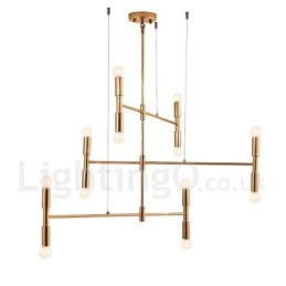 8 lys 3 niveauer moderne moderne lysekrone lampe lys