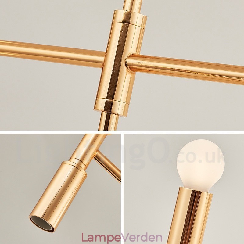 8 lys 3 niveauer moderne moderne lysekrone lampe lys