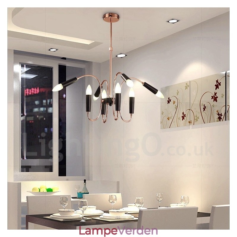 2 Tier 8 Light Modern Contemporary Chandelier Light