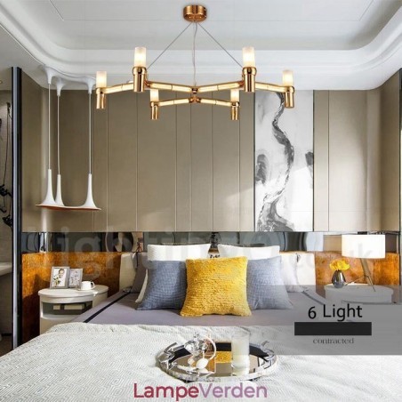 6 lys enkelt lag moderne moderne lysekrone lampe lys 6 lys enkelt lag moderne moderne lysekrone lampe lys