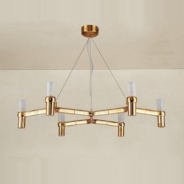 6 lys enkelt lag moderne moderne lysekrone lampe lys