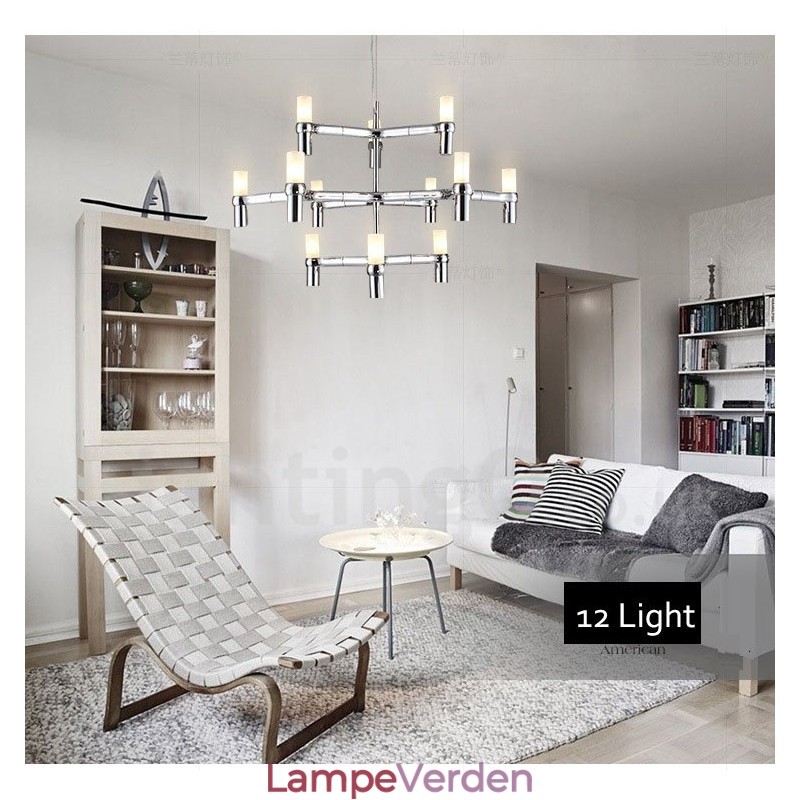 12 Light 3 Tier Modern Contemporary Chandelier Lamp Light