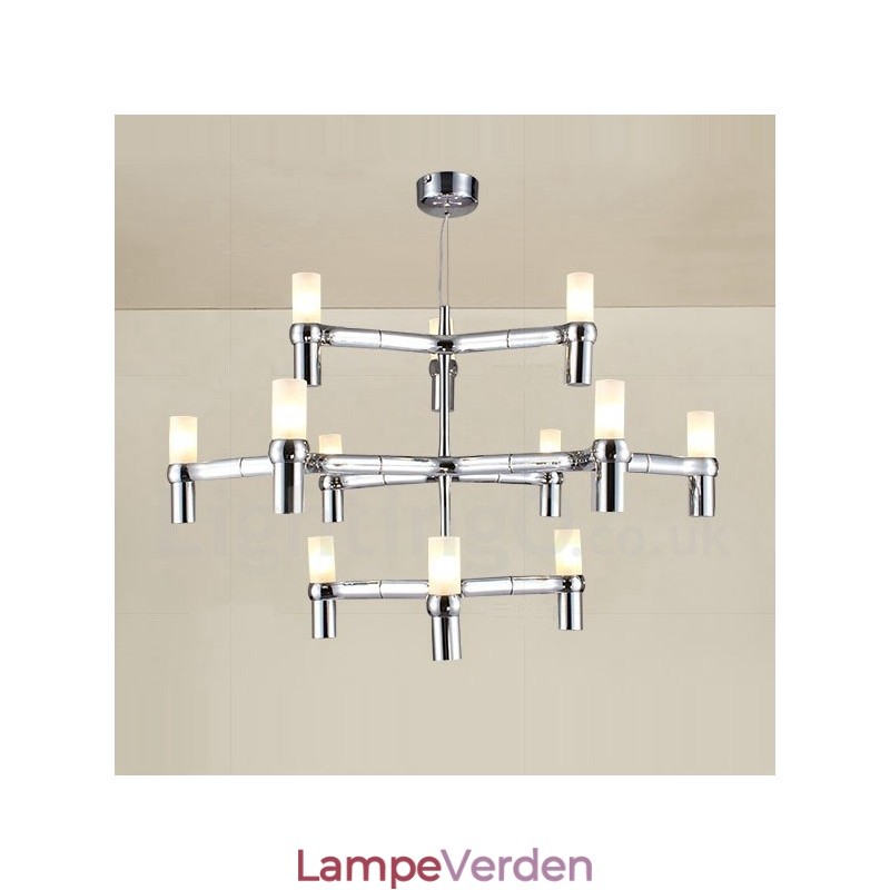 12 Light 3 Tier Modern Contemporary Chandelier Lamp Light