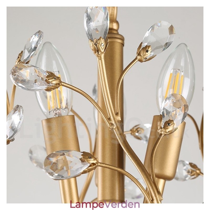 60 cm Højde 45 cm bred moderne moderne 7 lys lysekrone lampe lys