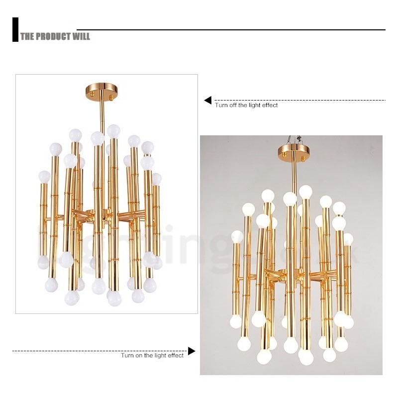 Modern Contemporary 30 Light 2-tiers lysekrone til lys