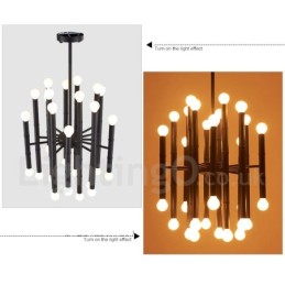 Modern Contemporary 30 Light 2-tiers lysekrone til lys