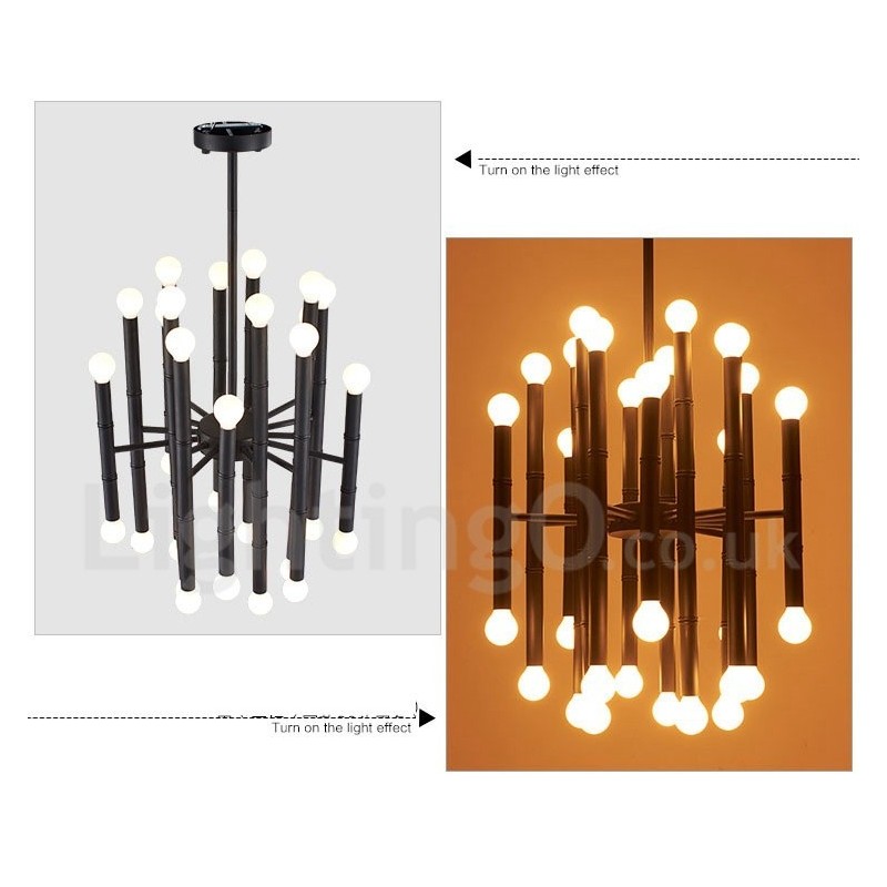 Modern Contemporary 30 Light 2-tiers lysekrone til lys