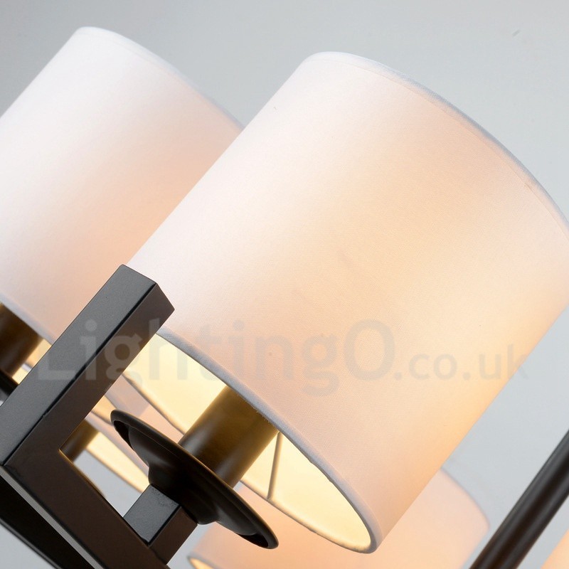 Modern Contemporary 6 Light Single Tier lysekrone Lamp Light