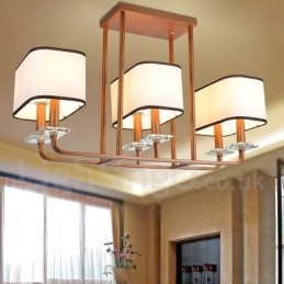 Modern Contemporary 6 Light Single Tier lysekrone Lamp Light