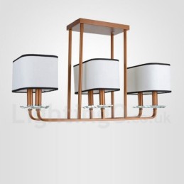 Modern Contemporary 6 Light Single Tier lysekrone Lamp Light