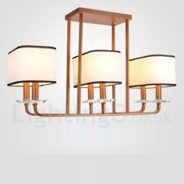Modern Contemporary 6 Light Single Tier lysekrone Lamp Light