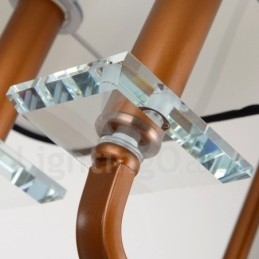 Modern Contemporary 8 Light Single Tier lysekrone Lamp Light
