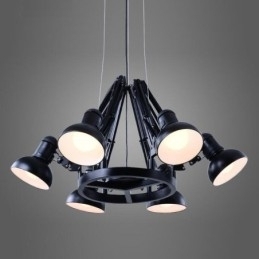 6 lys moderne moderne enkelt lag lysekrone lampe lys