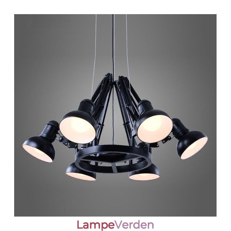 6 lys moderne moderne enkelt lag lysekrone lampe lys