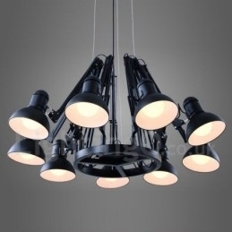 9 lys moderne moderne enkelt lag lysekrone lampe lys