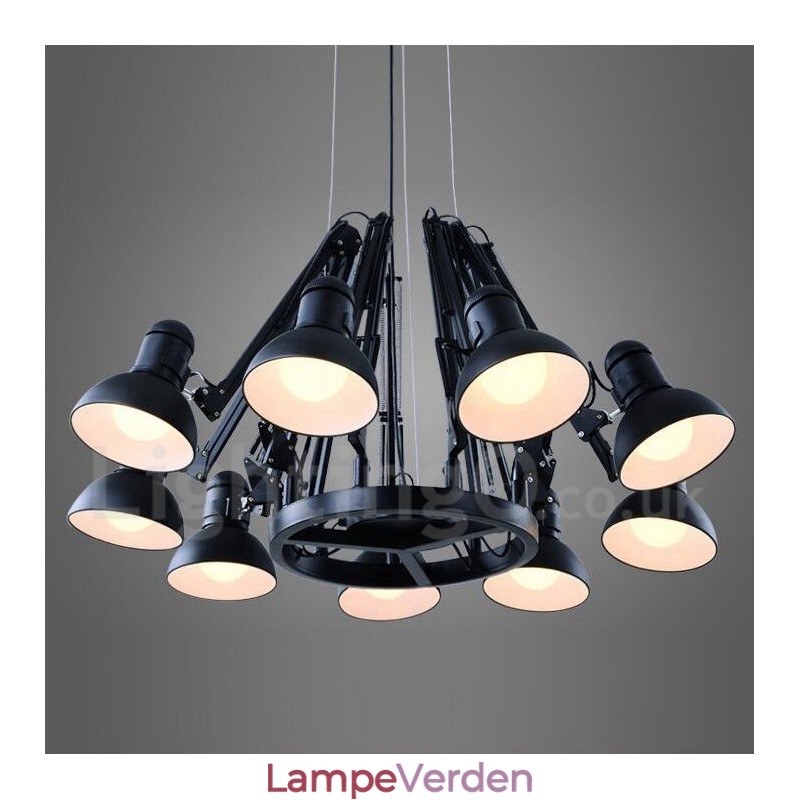 9 lys moderne moderne enkelt lag lysekrone lampe lys