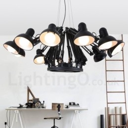 12 lys moderne moderne enkelt lag lysekrone lampe lys