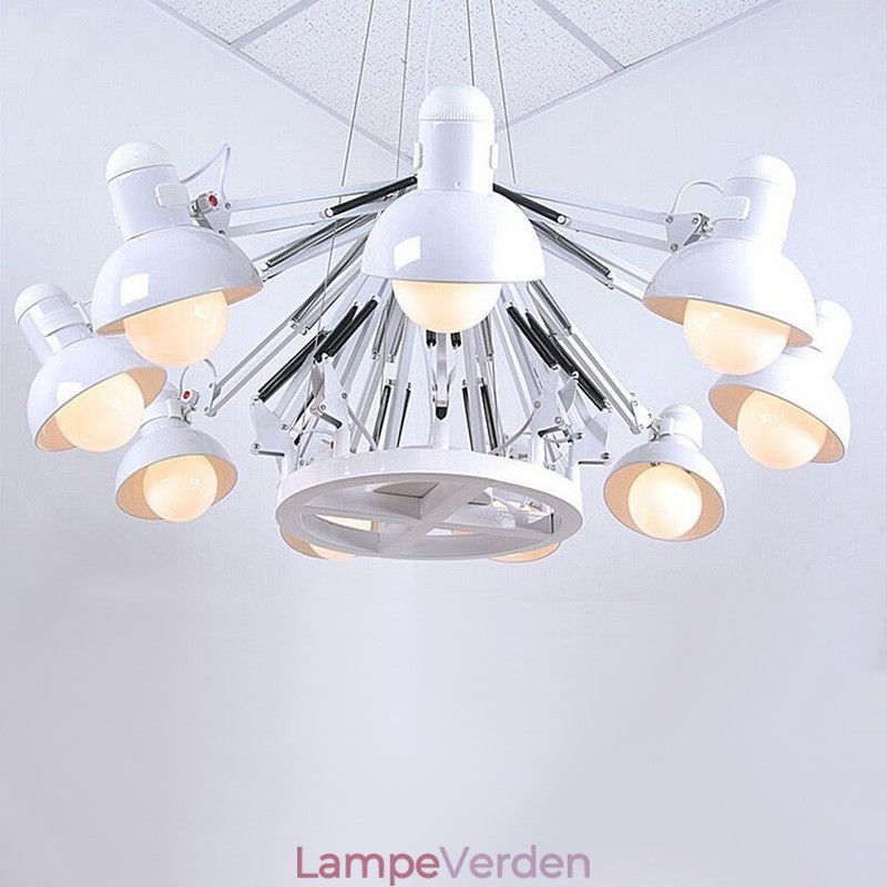 12 lys moderne moderne enkelt lag lysekrone lampe lys
