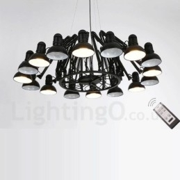 16 lys moderne moderne enkelt lag lysekrone lampe lys
