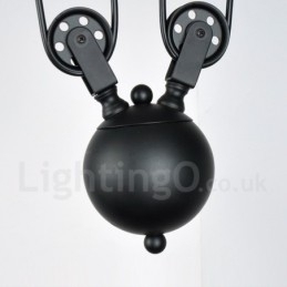 3 Light Country Vintage Metal Pendel Light