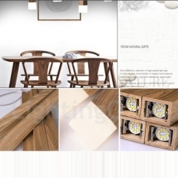 1 lys moderne moderne træ pendellampe