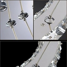 Krystal lysekrone lys moderne belysning tre ringe D305070 K9 store krystal loft lysarmaturer