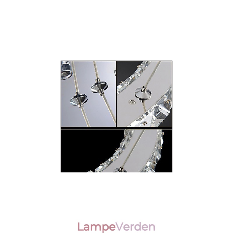 Krystal lysekrone lys moderne belysning tre ringe D305070 K9 store krystal loft lysarmaturer
