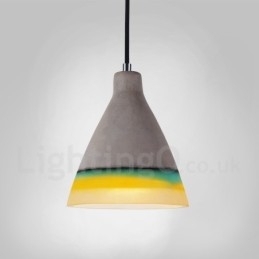 1 Light Vintage Concrte Pendel