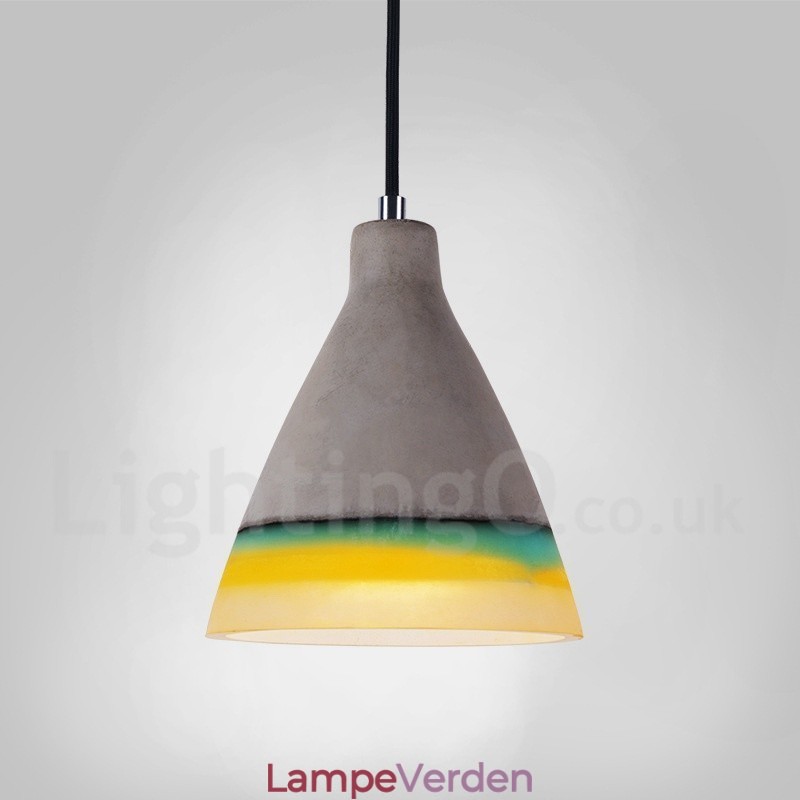 1 Light Vintage Concrte Pendel