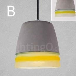 1 Light Vintage Concrte Pendel