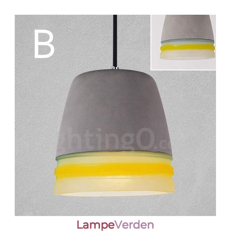 1 Light Vintage Concrte Pendel