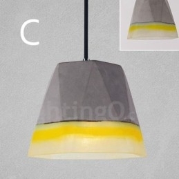 1 Light Vintage Concrte Pendel