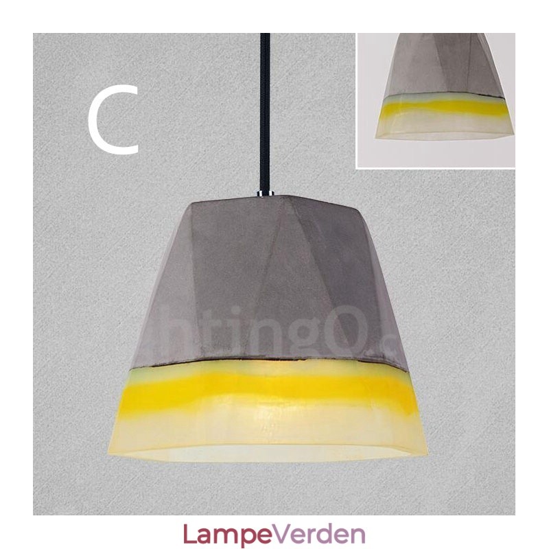1 Light Vintage Concrte Pendel