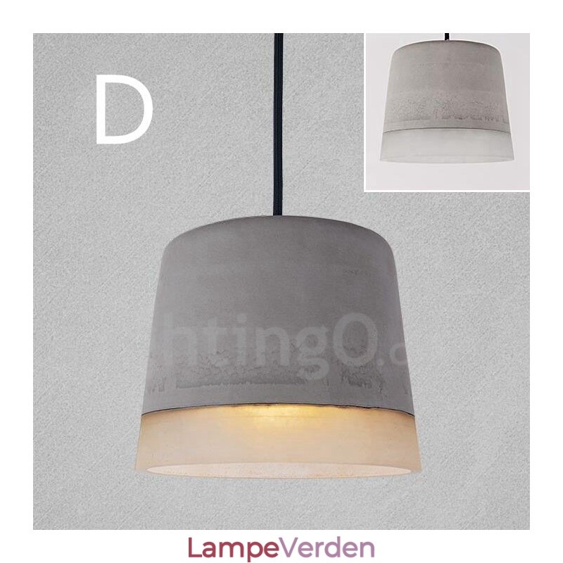 1 Light Vintage Concrte Pendel