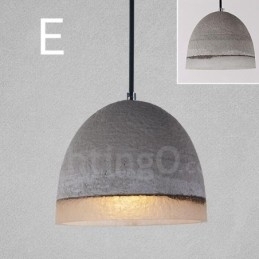 1 Light Vintage Concrte Pendel