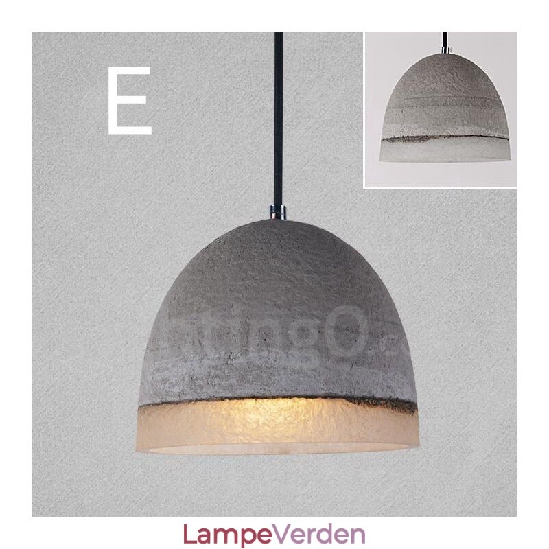 1 Light Vintage Concrte Pendel