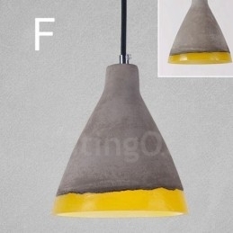 1 Light Vintage Concrte Pendel