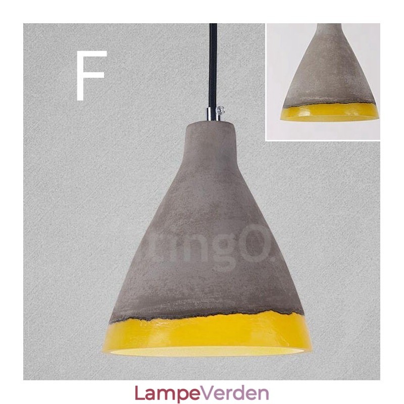 1 Light Vintage Concrte Pendel