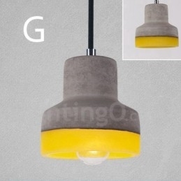 1 Light Vintage Concrte Pendel