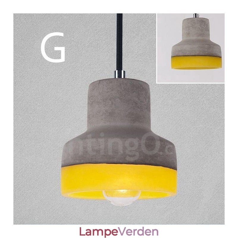 1 Light Vintage Concrte Pendel