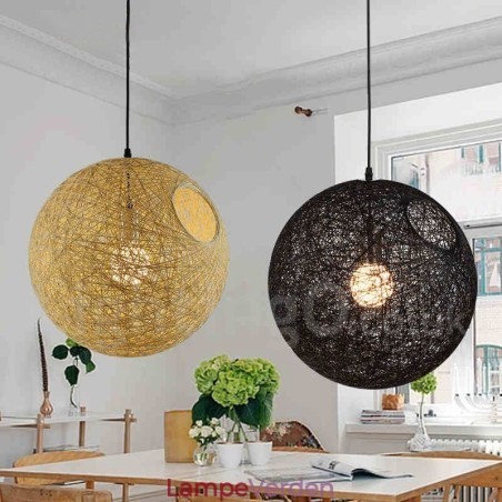 Moderne moderne bambus rattan pendellampe Moderne moderne bambus rattan pendellampe