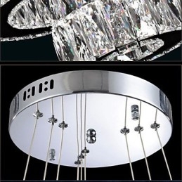 Krystal lysekrone lys moderne belysning tre ringe D305070 K9 store krystal loft lysarmaturer